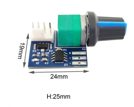 2PCS DC 12V PWM Fan Speed Governor 0%-97% 25KHz Buck Speed Controller for 4Pin Fan